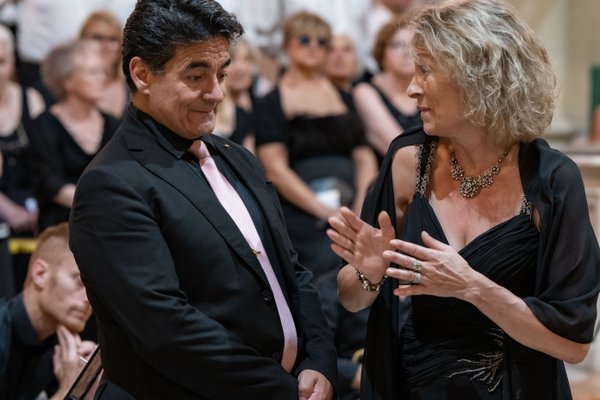 Coro Lirico Bresciano G.Verdi in esecuzione durante il concerto a Moniga del Garda 2025 - Foto 28