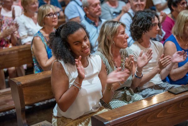 Coro Lirico Bresciano G.Verdi in esecuzione durante il concerto a Moniga del Garda 2025 - Foto 99