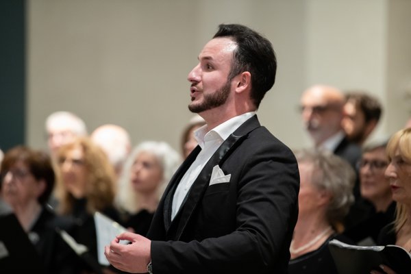 Coro Lirico Bresciano G.Verdi in esecuzione durante il concerto al Museo Santa Giulia 2025 - Foto 39