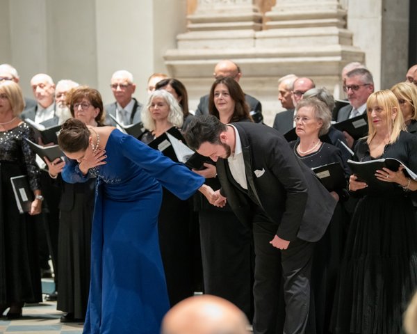 Coro Lirico Bresciano G.Verdi in esecuzione durante il concerto al Museo Santa Giulia 2025 - Foto 42