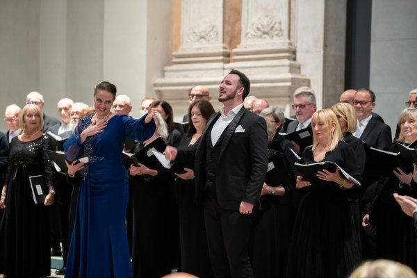 Coro Lirico Bresciano G.Verdi in esecuzione durante il concerto al Museo Santa Giulia 2025 - Foto 43