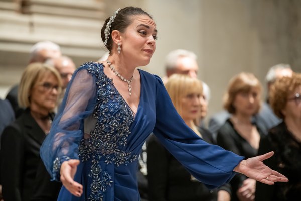Coro Lirico Bresciano G.Verdi in esecuzione durante il concerto al Museo Santa Giulia 2025 - Foto 52