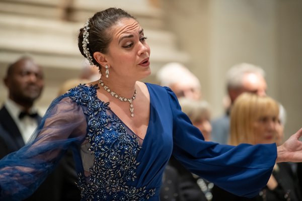 Coro Lirico Bresciano G.Verdi in esecuzione durante il concerto al Museo Santa Giulia 2025 - Foto 53