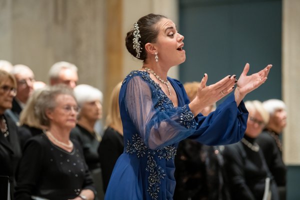 Coro Lirico Bresciano G.Verdi in esecuzione durante il concerto al Museo Santa Giulia 2025 - Foto 56