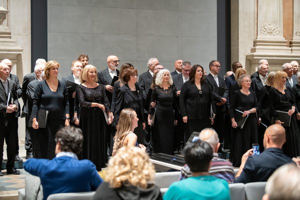 Coro Lirico Bresciano G.Verdi in esecuzione durante il concerto al Museo Santa Giulia 2025 - Foto 57