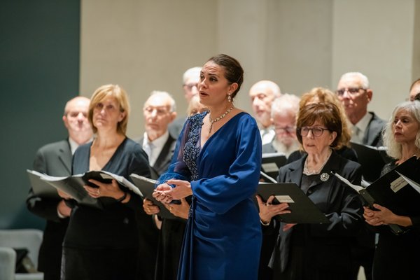 Coro Lirico Bresciano G.Verdi in esecuzione durante il concerto al Museo Santa Giulia 2025 - Foto 72